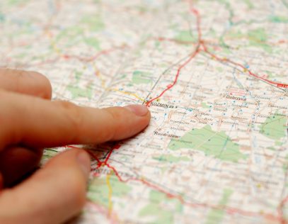 Studying a map